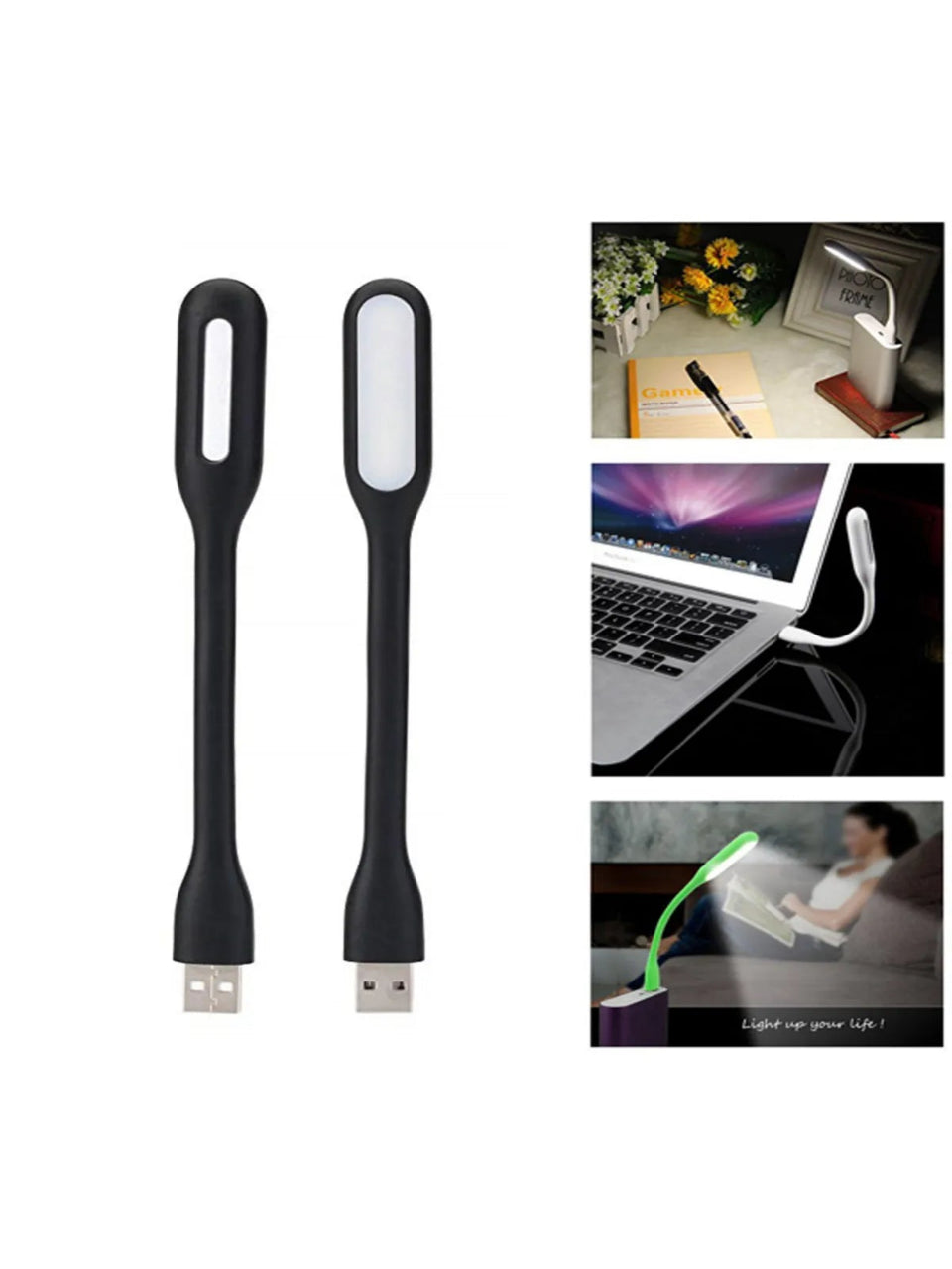 USB LED Işık Lamba Klavye Aydınlatma Kitap Okuma Lambası Siyah