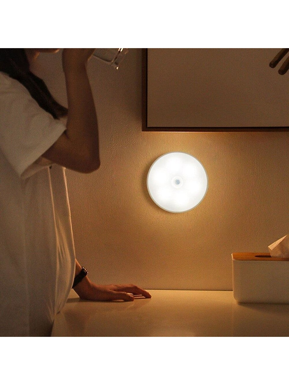 USB Şarjlı Pır Hareket Sensörlü Gece Lambası