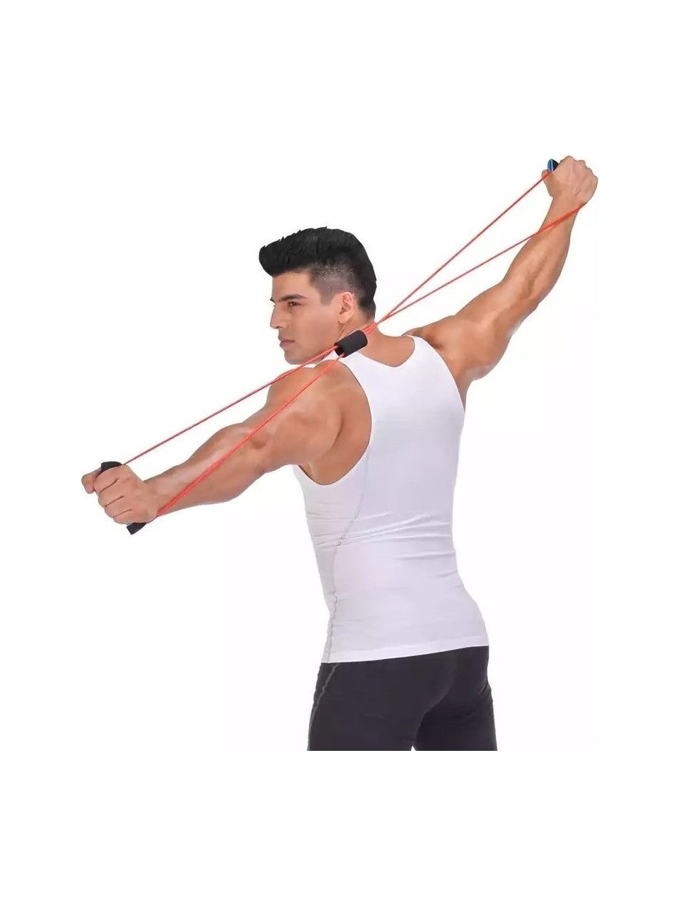 Pembe Pilates Direnç Lastiği Ipi Vücut Şekillendirici Kelebek Direnç Lastiği Güç Lastiği Egzersiz