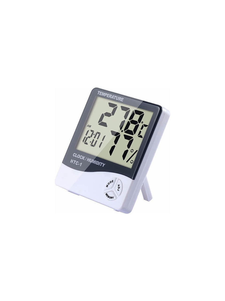 Htc-1 Dijital Termometre Sıcaklık ve Nem Ölçer Masa Saati Alarm