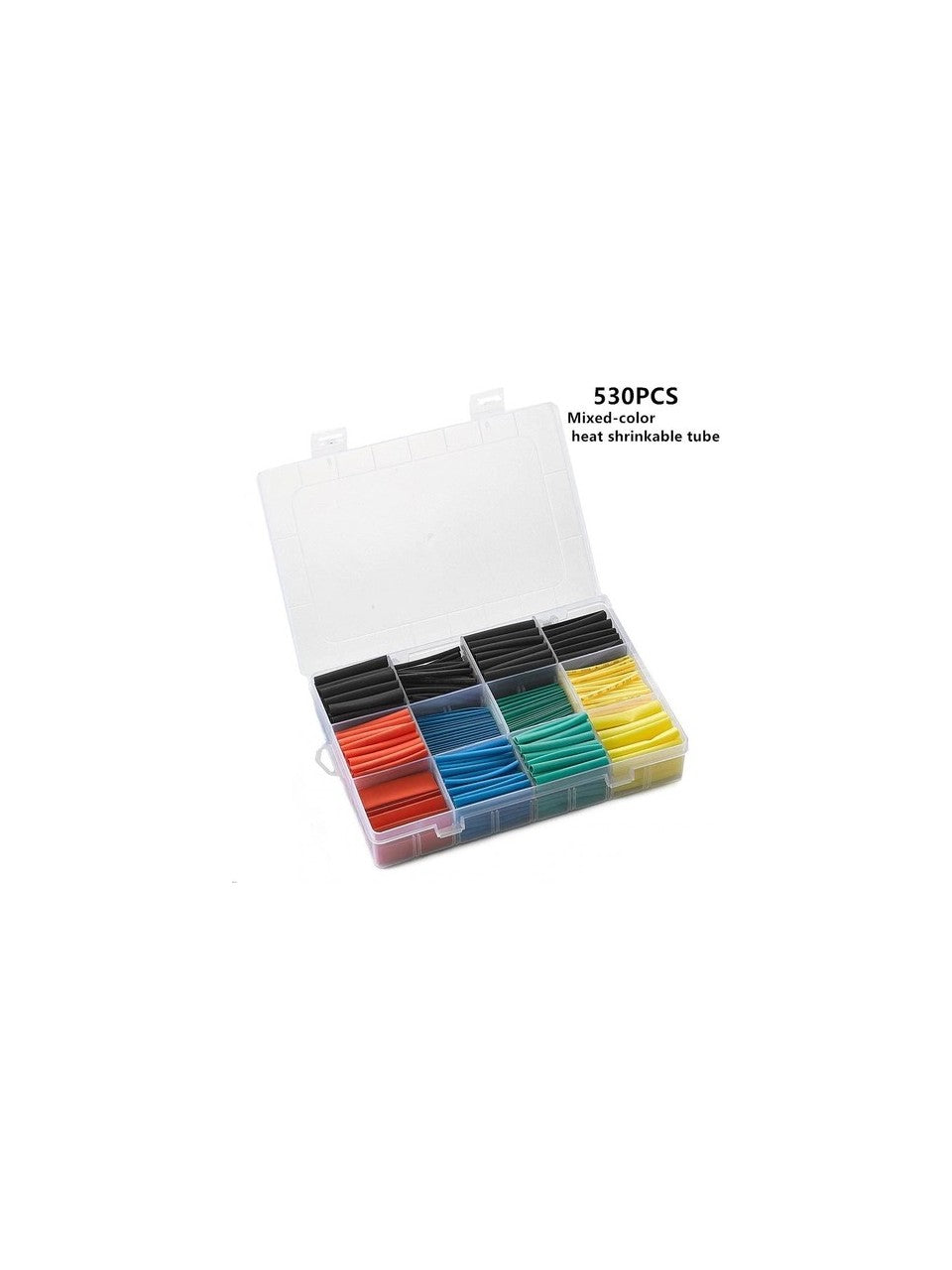 530 Parça Kutulu Renkli Makaron Seti - Isıyla Daralan Kablo