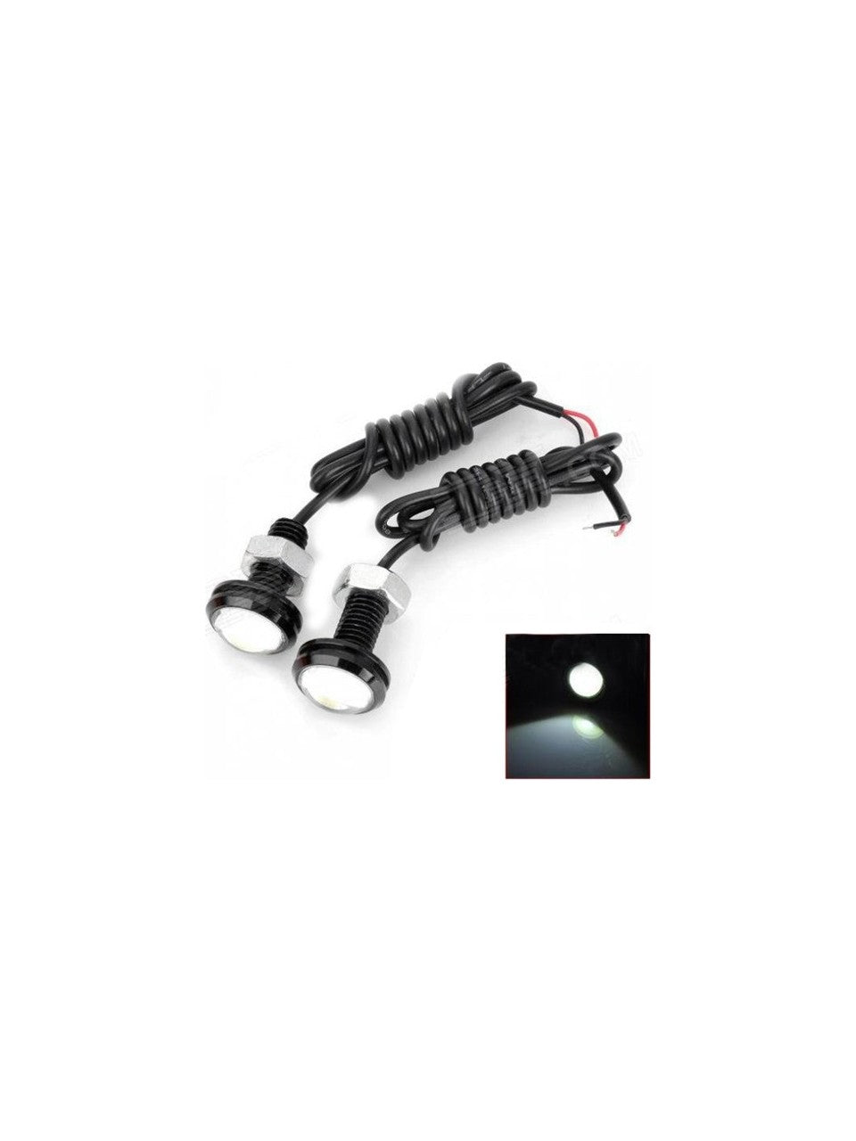 2 Adet Vidalı Beyaz Kartal Gözü Eagle Eye Gündüz Ledi Ayna Altı Ledi