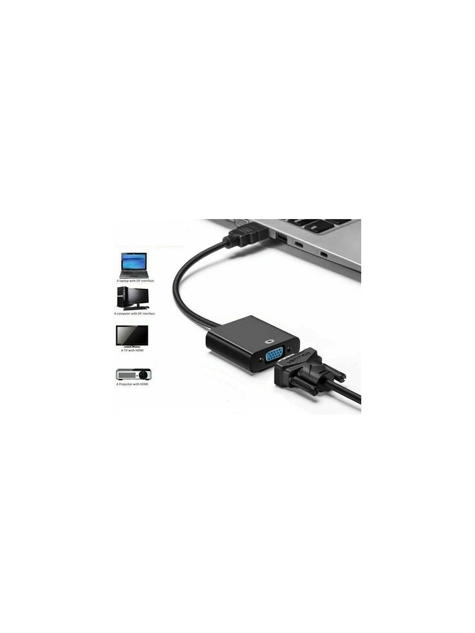 HDMI To VGA Dijital - Analog Monitör HDMI Çevirici Dönüştürücü