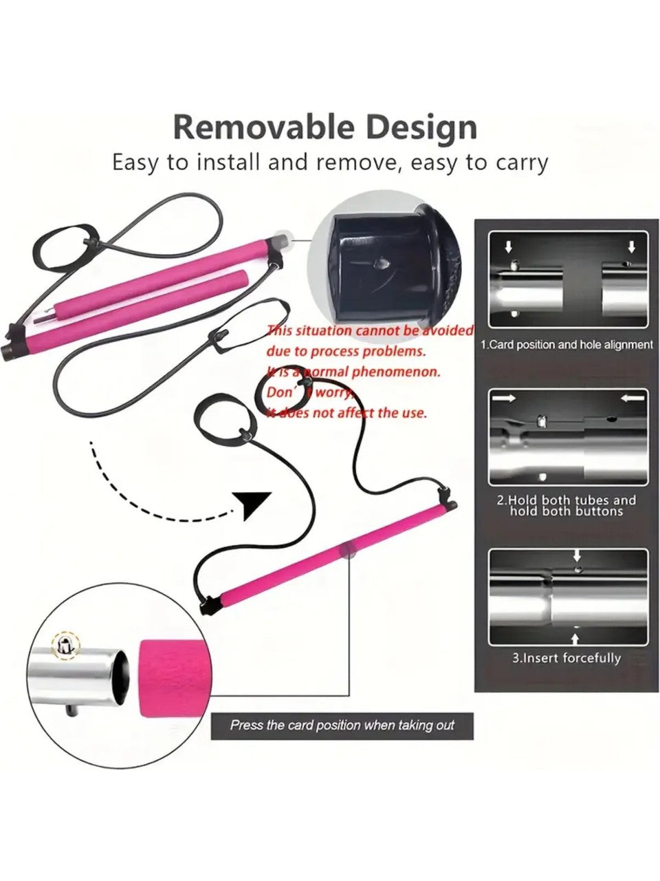 Squat Pilates Jimnastik Egzersiz Çubuğu Portable Studio Squat Barı