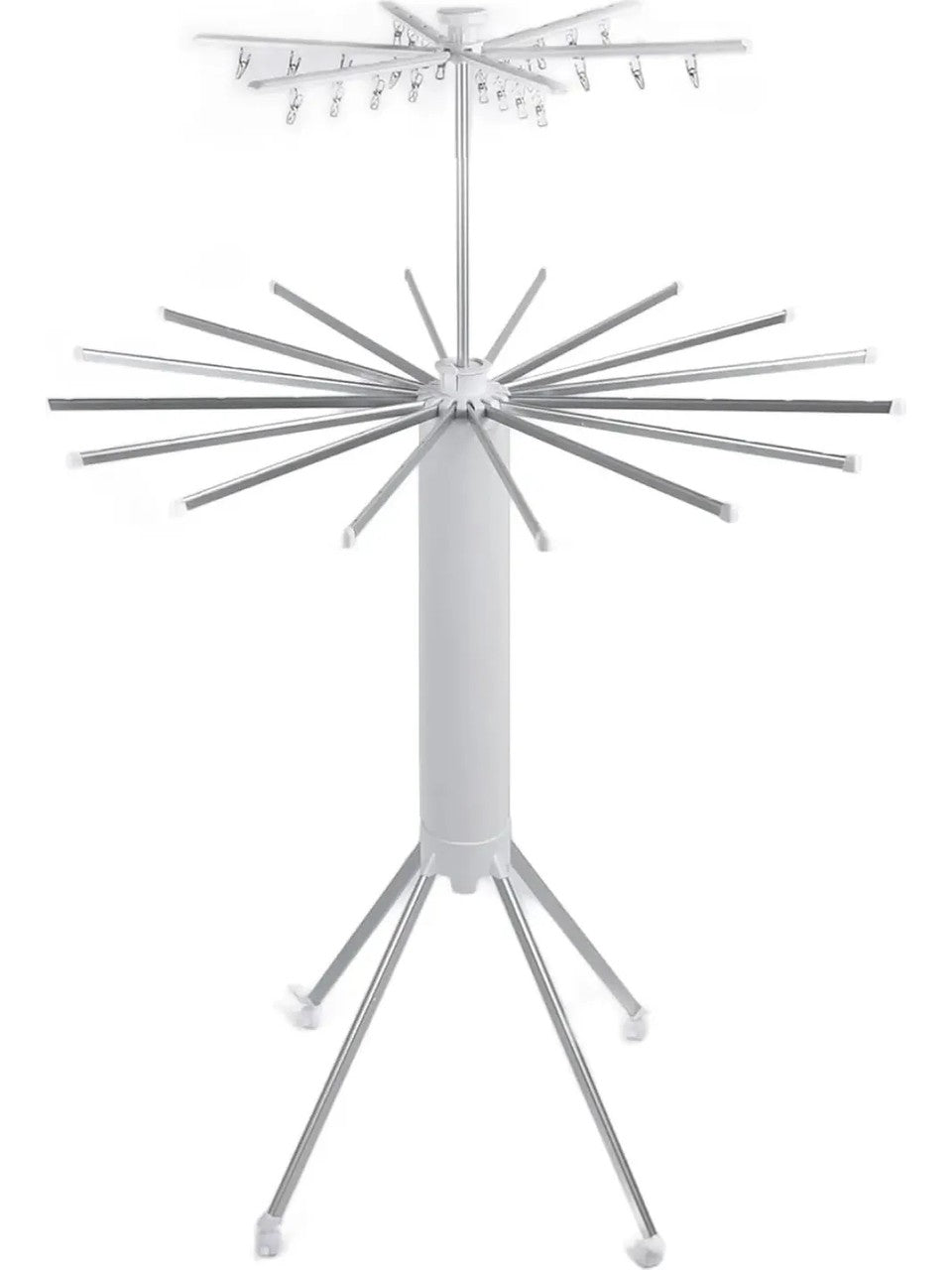 Katlanabilir Ahtapot Çamaşır Kurutma Askısı - Kule Çamaşır Askılığı Tekerlekli