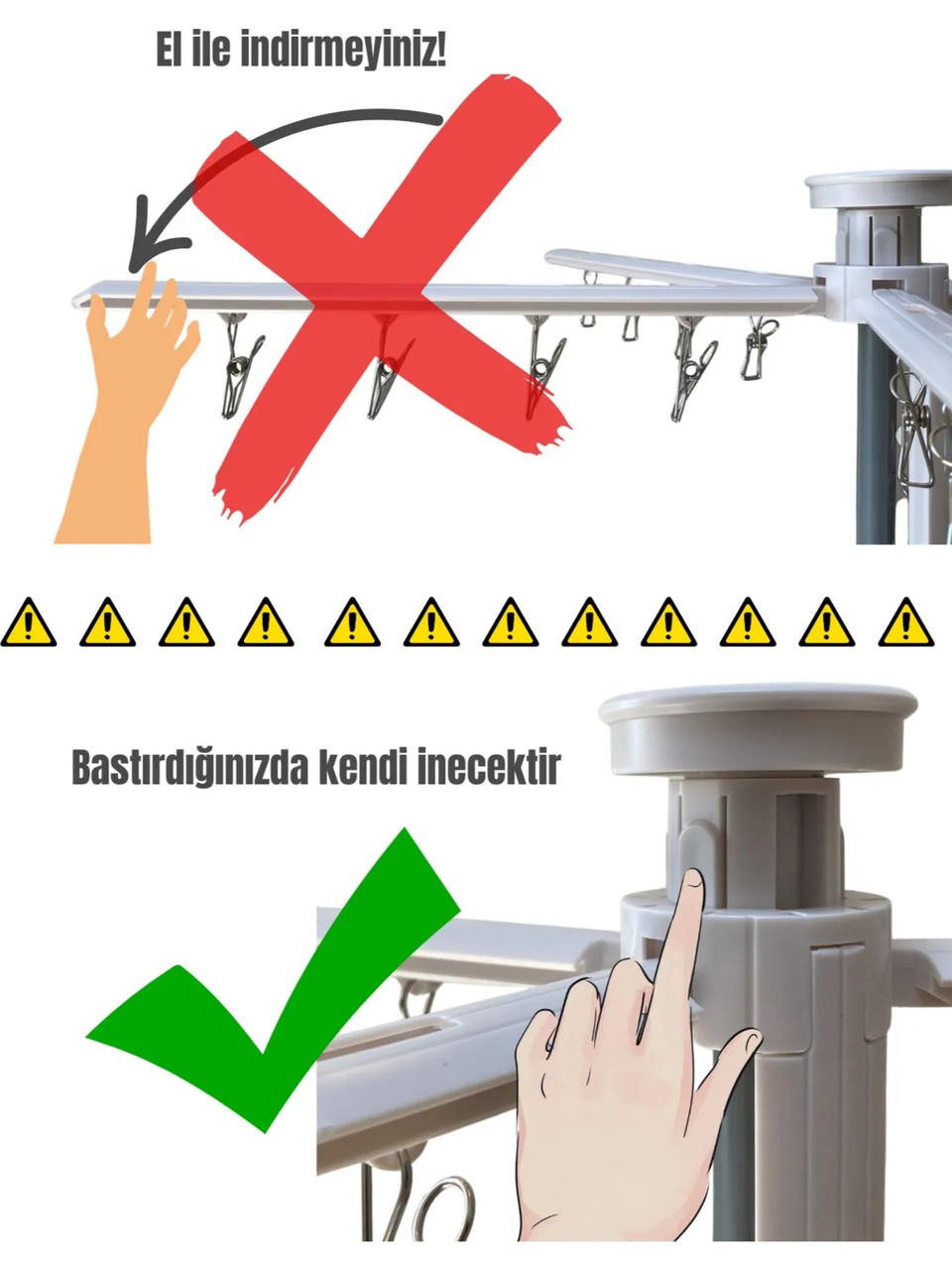 Katlanabilir Ahtapot Çamaşır Kurutma Askısı - Kule Çamaşır Askılığı Ek Ayakkabı Kurutmalığı