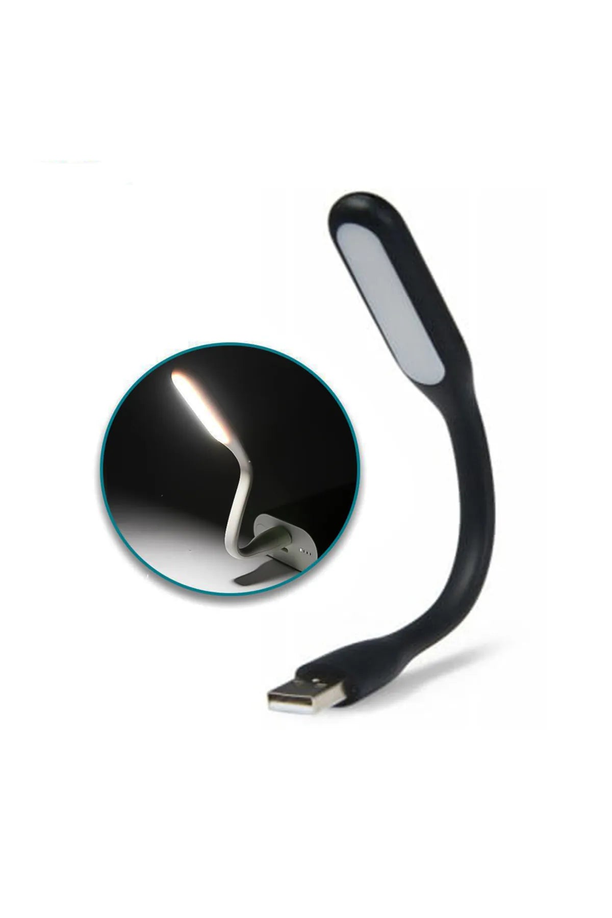 USB LED Işık Lamba Klavye Aydınlatma Kitap Okuma Lambası Siyah