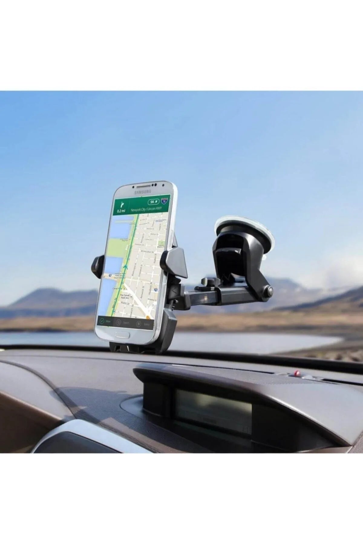 Vantuzlu Cep Araç Telefon Tutucu Oto Araba Içi Telefon Tutacağı 360 Akrobat Siyah