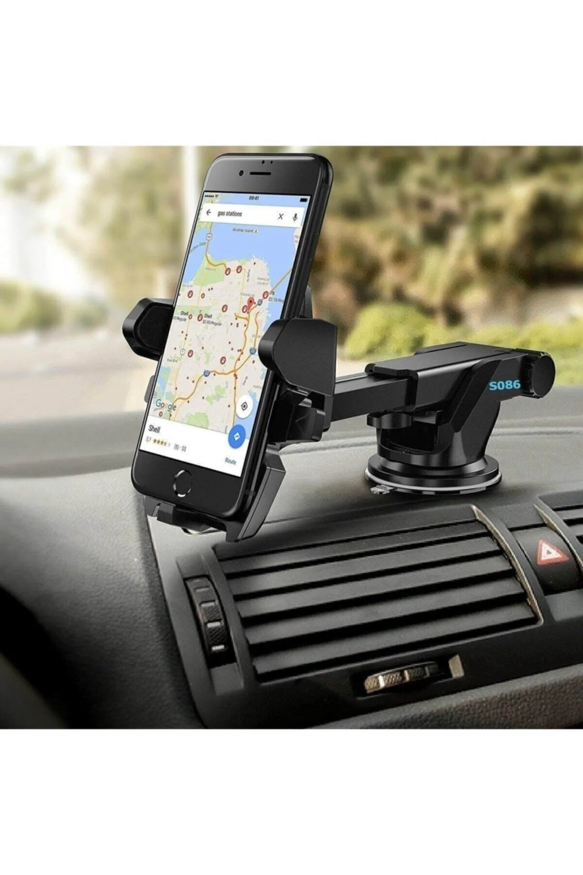 Vantuzlu Cep Araç Telefon Tutucu Oto Araba Içi Telefon Tutacağı 360 Akrobat Siyah