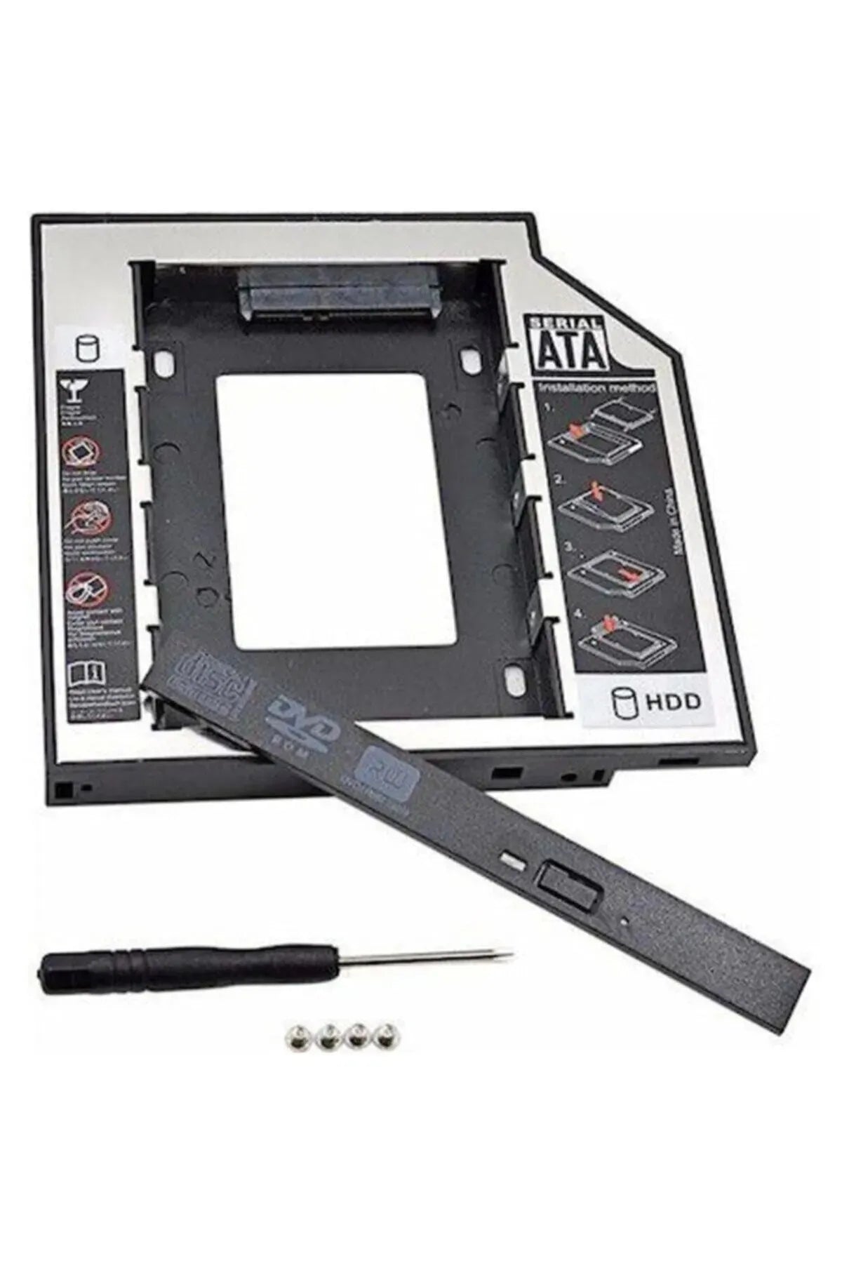 DVD Yuvasına Takılan SSD HDD Kutusu 12.7mm HDD Caddy Kızak