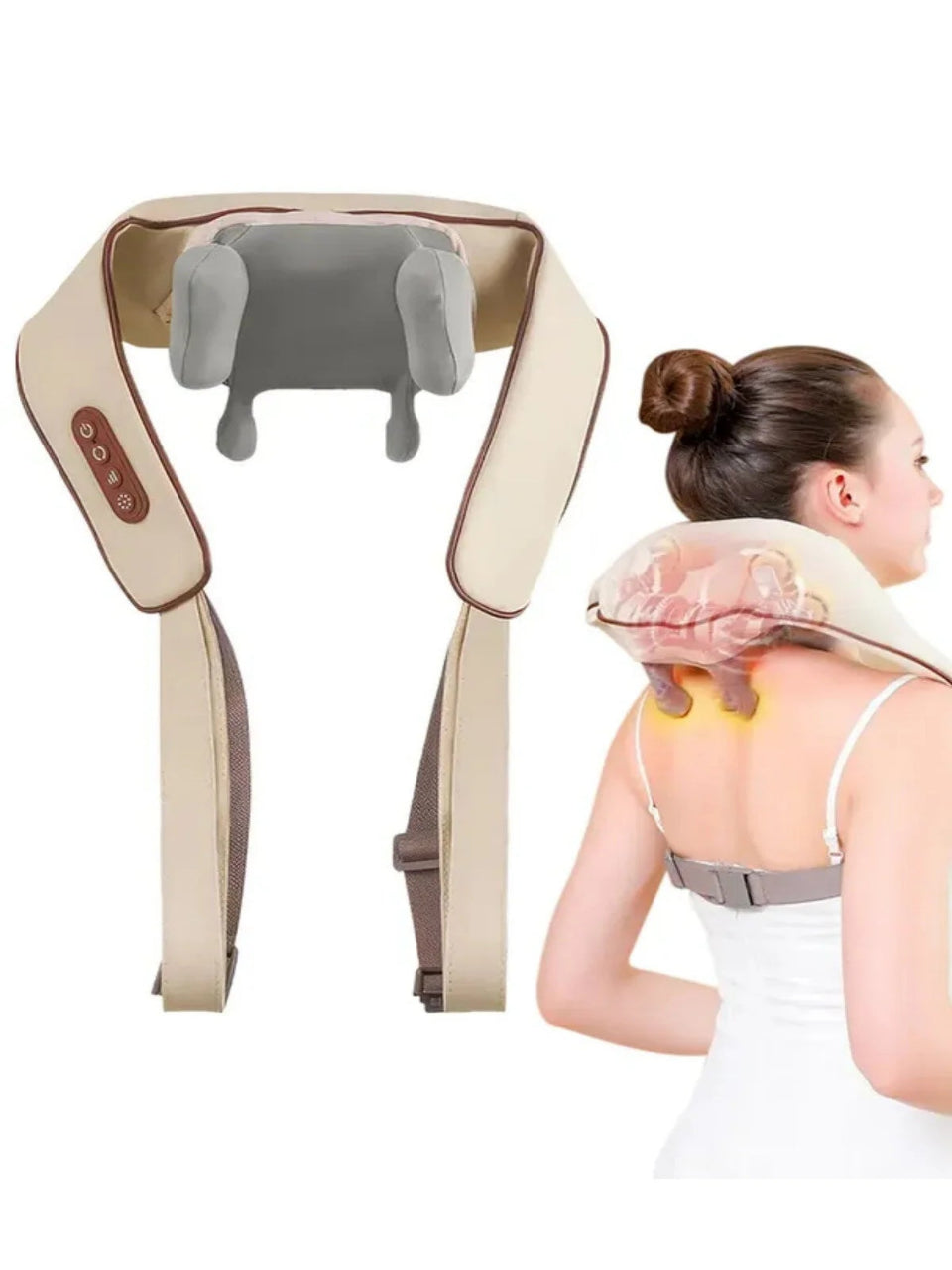 İnsan Eli Hissi Veren Şarjlı Masaj Aleti – Ovmalı, Boyun, Sırt Ve Bacak Masaj Cihazı