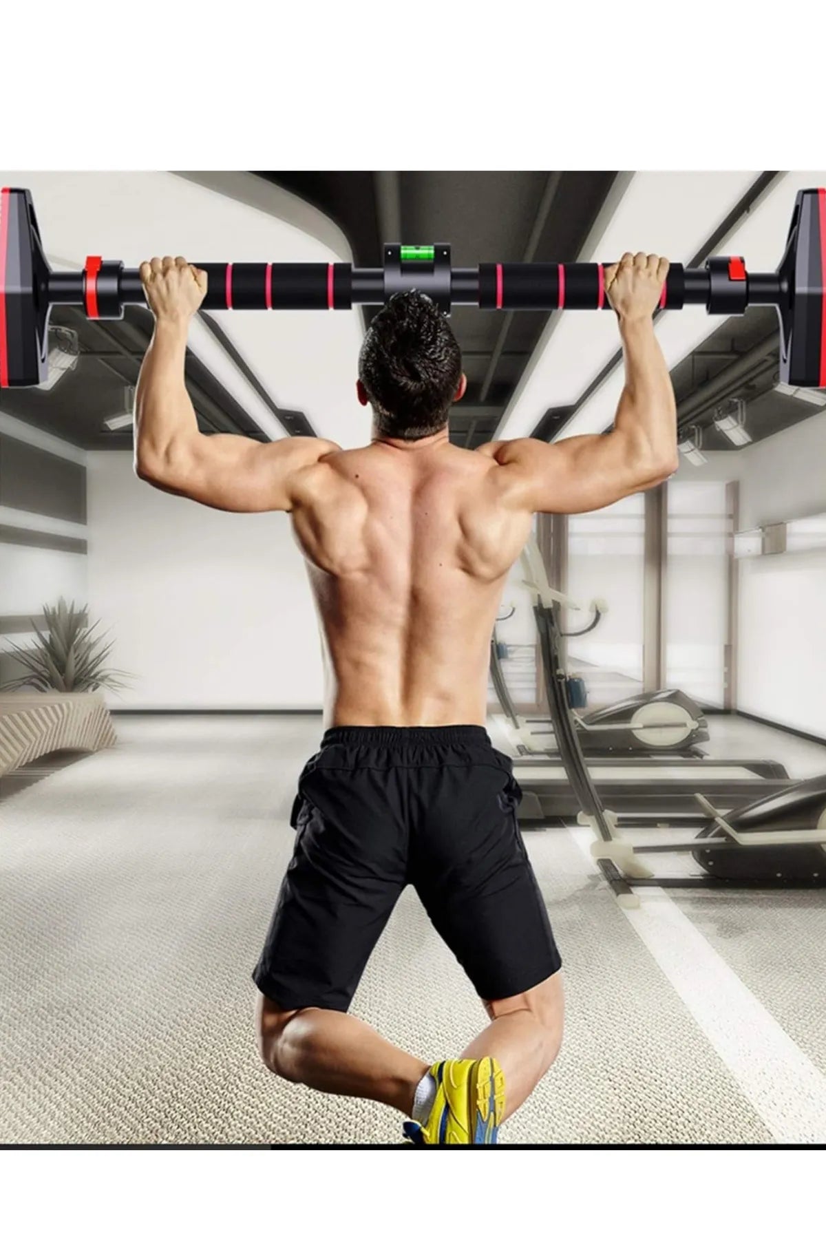 Yeni Nesil 95-125cm Koridor Barfiksi Barfix Aleti Çubuğu Çekme Barı Demiri Bar