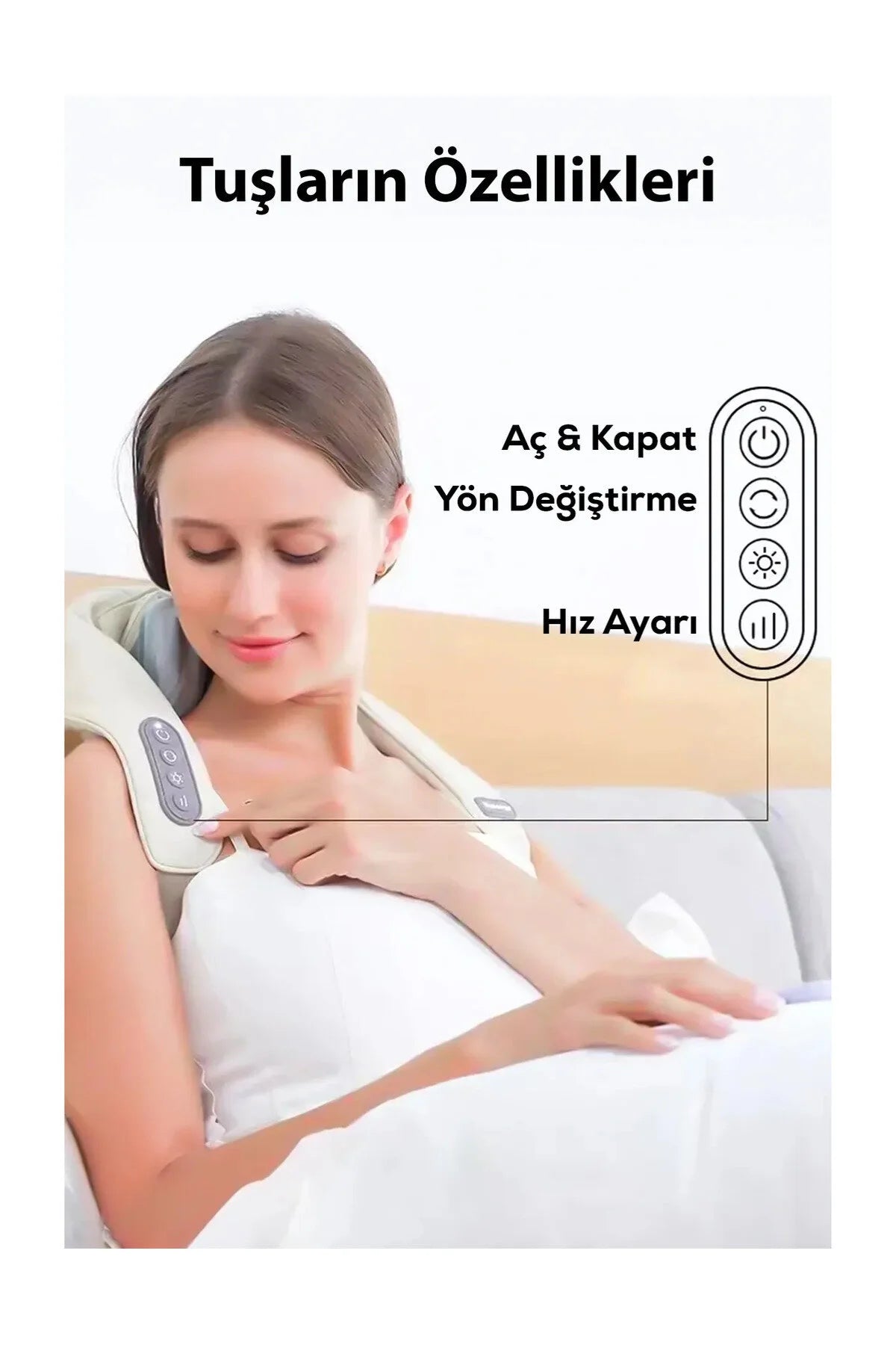 İnsan Eli Hissi Veren Şarjlı Masaj Aleti – Ovmalı, Boyun, Sırt Ve Bacak Masaj Cihazı