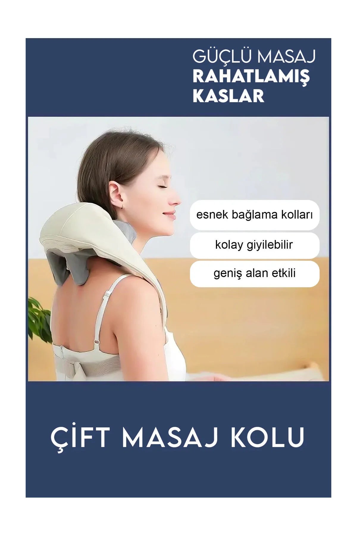 İnsan Eli Hissi Veren Şarjlı Masaj Aleti – Ovmalı, Boyun, Sırt Ve Bacak Masaj Cihazı