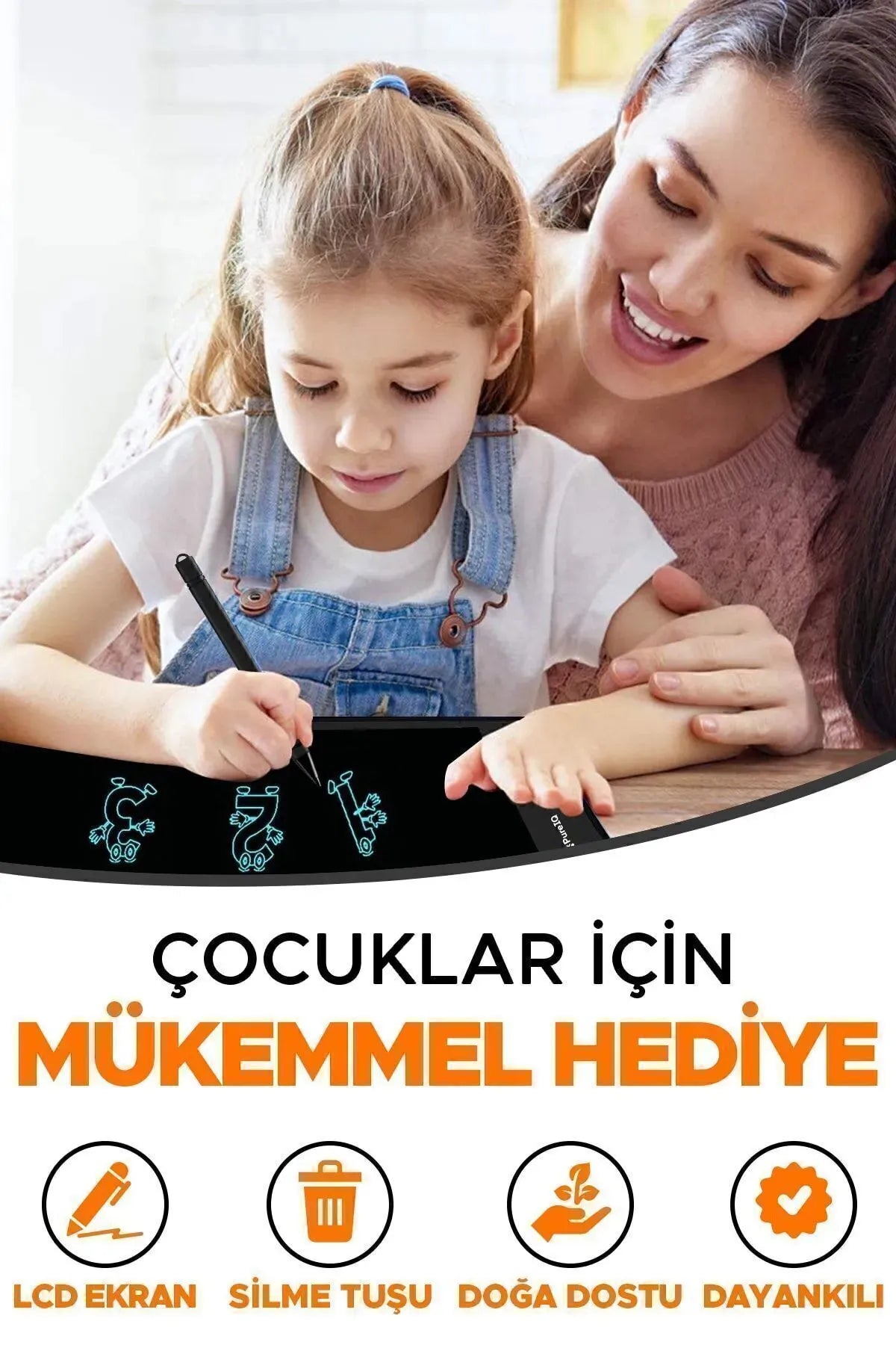 Çizim Tableti LCD 8,5 Inç Dijital Kalemli Çizim Yazı Tahtası